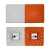 Champion Sports Hollywood Style Double First Base, Orange / White: M775