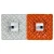 Champion Sports Hollywood Style Double First Base, Orange / White: M775