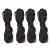 Champion Sports Black Lacrosse Net Pair, 6MM Knotless: LN56WT