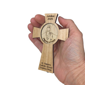 Pilgrims of Hope - Reflection double layer 11cm cross Pilgrims of Hope - Reflection double layer 11cm cross