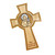 St Catherine of Sienna 11cm reflection inlayed cross