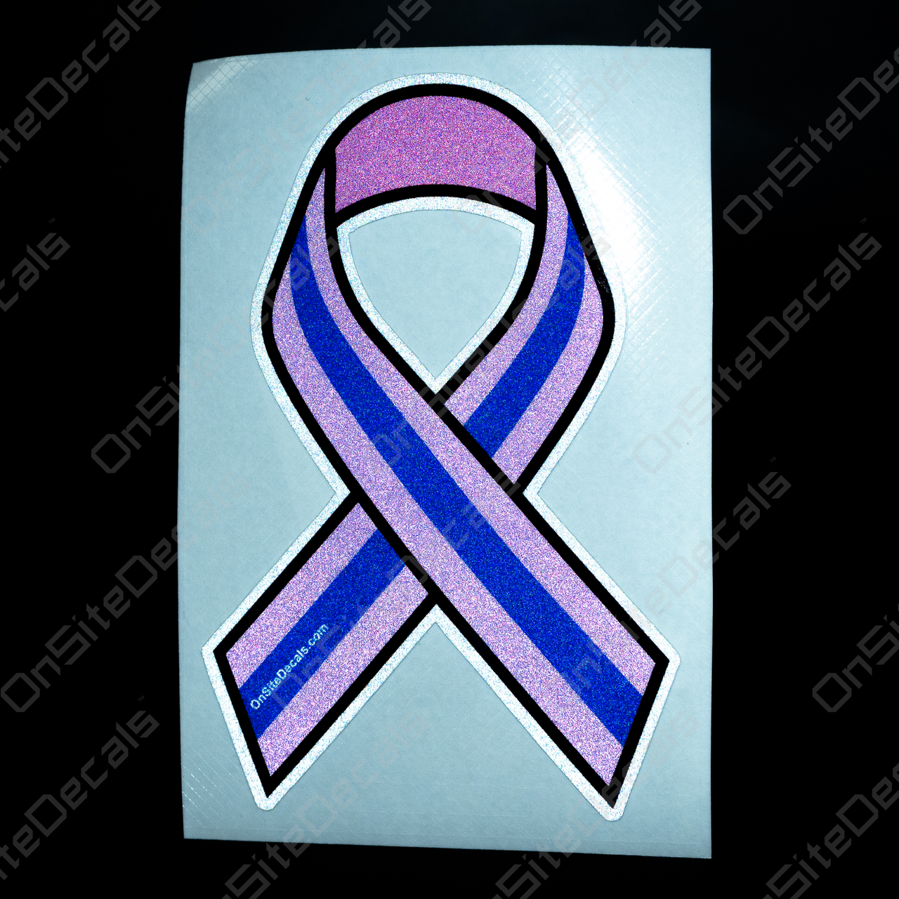 Awareness Ribbon Blue (vinyl) –