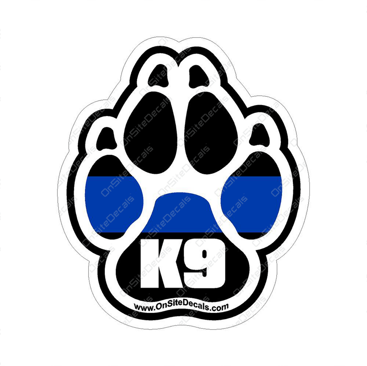 blue paw print logo