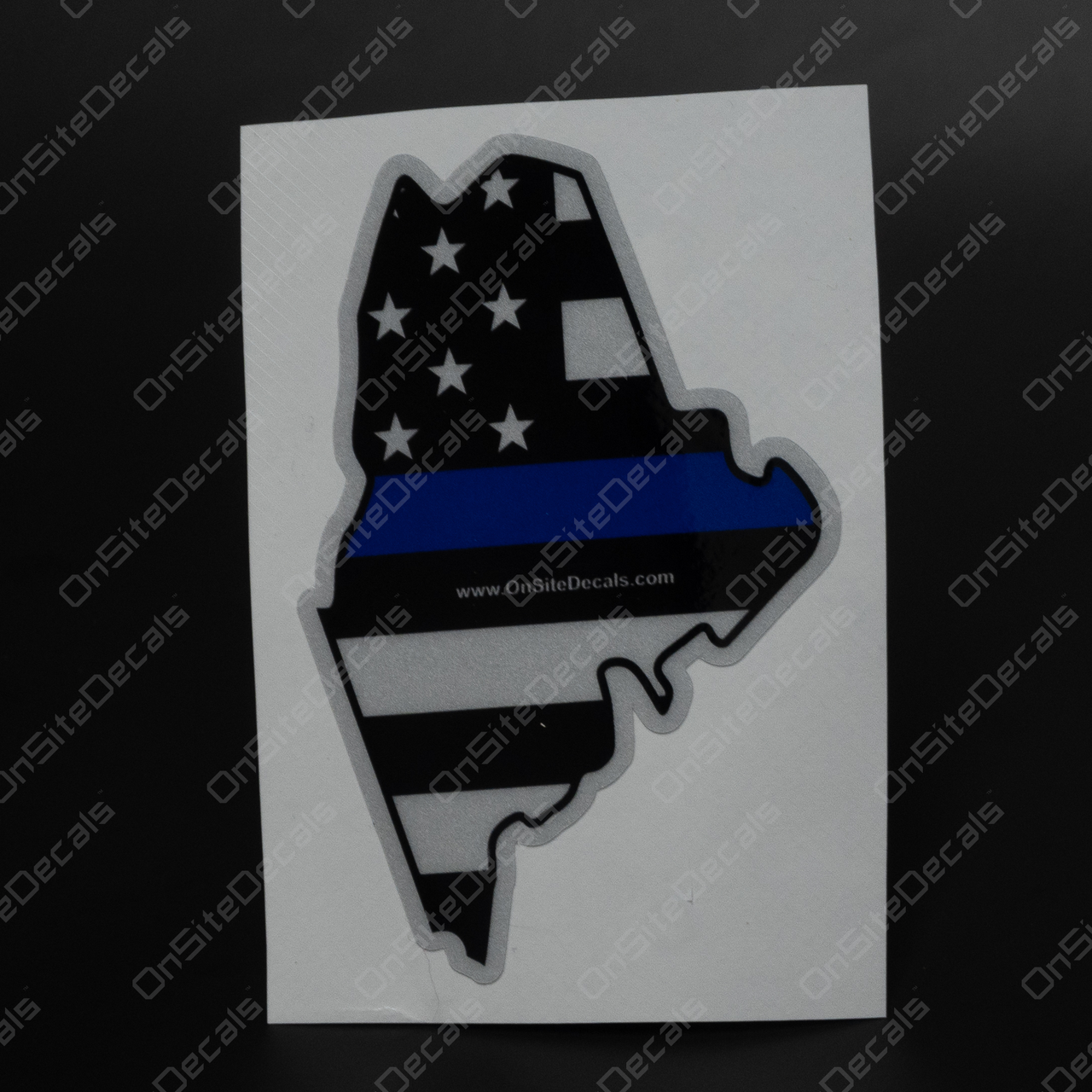 Show Your Support! 'In GOD We Trust' Die Cut Decal With Thin Blue Line - WarloOrdOne S1081