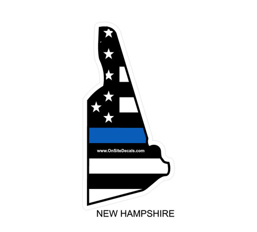 Blue Line New Hampshire Decal