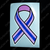 Thin Blue Line Pink Ribbon Breast Cancer Awareness Sticker
