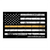Gold Line American Flag Decal