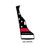 Red Line Reflective Delaware Decal