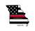 Red Line Reflective Missouri Decal