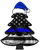 Show your support for your local law enforcement with the Thin Blue Line Christmas Tree Decal from OnSiteDecals. This striking decal features a unique Thin Blue Line Christmas Tree design. Perfect for vehicles, windows, laptops, and more, this decal is a powerful statement of solidarity and respect.