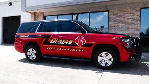 Reflective Command Vehicle Graphics