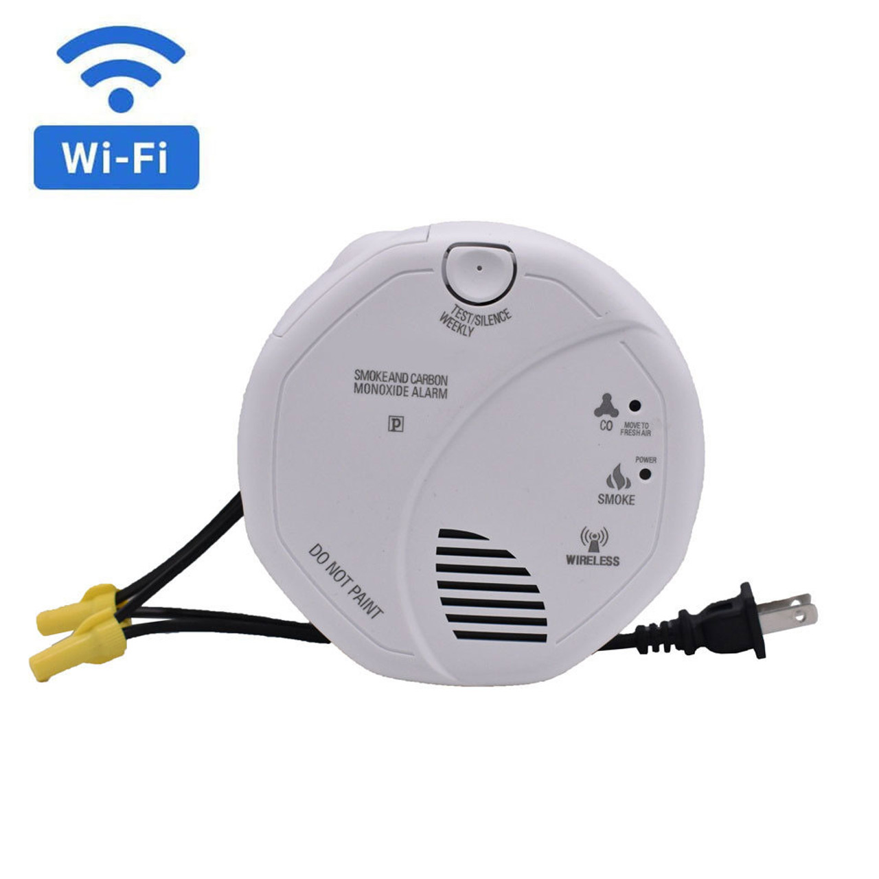 Hard wired hidden hot sale camera smoke detector