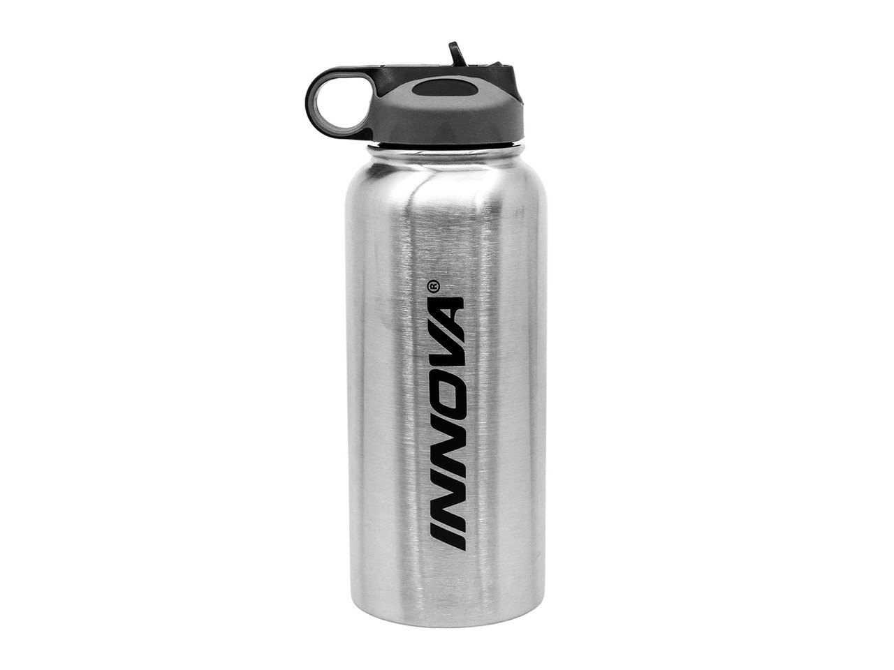 Avon 14 Silver and Black Beverage Thermos Canteen