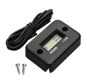 Waterproof Digital LCD Counter Hour Meter - BLACK or BLUE