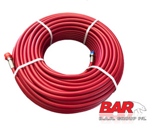3/8" Poly Jetter Hose Assembly - Red 5000 PSI 120m 3/8" Poly Jetter Hose Assembly - Red 5000 PSI 120m