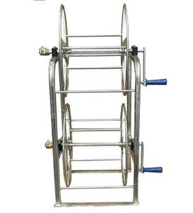 Galvanised Twin Med HP Hose Reel 3/8" 2 x 50M capacity Galvanised Twin Med HP Hose Reel 3/8" 2 x 50M capacity