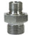 Zinc Plated - BSPT Reducing Nipple 3/8" - 1/2"
