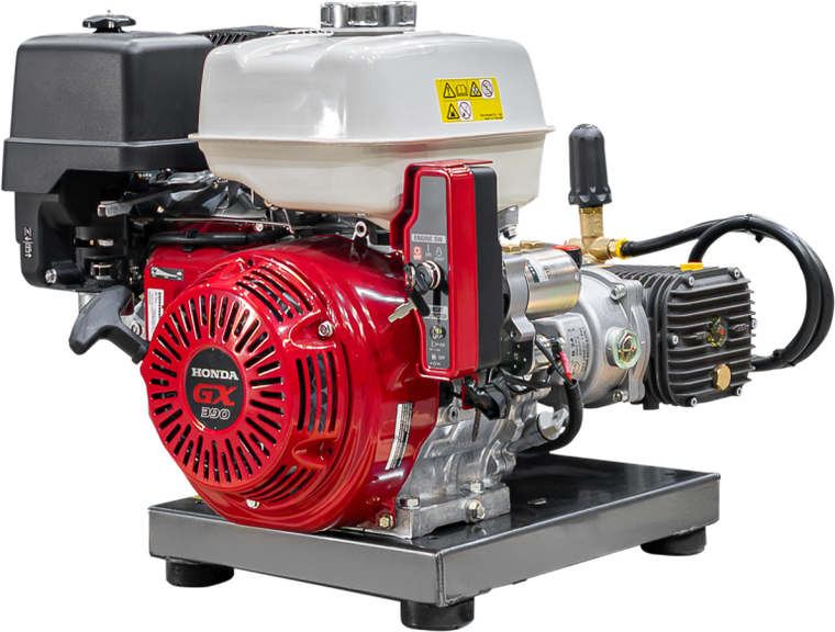 4000 PSI - 15 LPM Honda Petrol Water Blaster Bare Skid