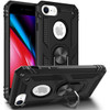 Armor Ring Finger Loop Hybrid Case for iPhone SE (3rd gen & 2nd gen) and iPhone 8/7/6S/6 - Black