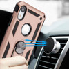 Armor Ring Finger Loop Hybrid Case for iPhone XR - Rose Gold