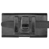 Embossed Eagle Design Premium Horizontal Leather Pouch Case (6.5 inch & Above Screen Size) - Black