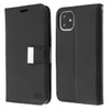 Xtra Series Essential Leather Wallet Stand Case for iPhone 11 - Black