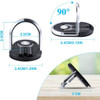 3-IN-1 360 Degree Rotating Ring Holder / Stand / Air Vent Mount - Black