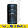 3-Pack HD Premium 2.5D Round Edge Tempered Glass Screen Protector for iPhone 12 Pro Max