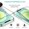 Full Coverage Premium 2.5D Round Edge HD Tempered Glass Screen Protector for iPhone 12 Pro Max