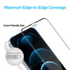 Full Coverage Premium 2.5D Round Edge HD Tempered Glass Screen Protector for iPhone 12 Pro Max