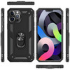 Finger Loop Armor Hybrid Case with 360° Rotating Ring Holder Kickstand for iPhone 12 Pro Max - Black