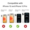 Advanced Armor Hybrid Case with Holster Belt Clip for iPhone 12 / iPhone 12 Pro - Black