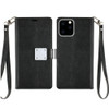 Xtra Series Essential Leather Wallet Stand Case for iPhone 12 Pro Max - Black
