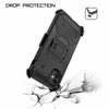 Kinetic Hybrid Armor Case with Belt Clip Holster for iPhone 12 Pro Max - Black