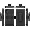 Kinetic Hybrid Armor Case with Belt Clip Holster for iPhone 12 Pro Max - Black