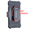Kinetic Hybrid Armor Case with Belt Clip Holster for iPhone 12 Pro Max - Black