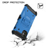 Kinetic Hybrid Armor Case with Belt Clip Holster for iPhone 12 Pro Max - Blue