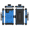 Kinetic Hybrid Armor Case with Belt Clip Holster for iPhone 12 Pro Max - Blue