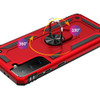 Finger Loop Armor Hybrid Case with 360° Rotating Ring Holder Kickstand for Samsung Galaxy S21 Plus 5G - Red