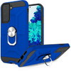 Dynamic Dual Layer Hybrid Case with Ring Stent Finger Loop for Samsung Galaxy S21 Plus 5G - Navy Blue