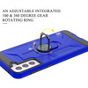 Dynamic Dual Layer Hybrid Case with Ring Stent Finger Loop for Samsung Galaxy S21 Plus 5G - Navy Blue