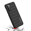 Haptic Dots Texture Anti-Slip Hybrid Armor Case for Samsung Galaxy S21 Plus 5G - Black