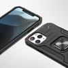 Robust Series Dual Layer Hybrid Case with Ring Stent Finger Loop for iPhone 12 / iPhone 12 Pro - Black