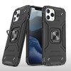 Robust Series Dual Layer Hybrid Case with Ring Stent Finger Loop for iPhone 12 / iPhone 12 Pro - Black