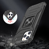 Robust Series Dual Layer Hybrid Case with Ring Stent Finger Loop for iPhone 12 / iPhone 12 Pro - Black