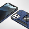 Robust Series Dual Layer Hybrid Case with Ring Stent Finger Loop for iPhone 12 / iPhone 12 Pro - Navy Blue