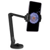 Dashboard, Windshield and Desktop Phone Mount with 360 Degree Rotation and Adjustable Folding Arms - Black