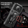 Military-Style Hybrid Armor Case with Integrated Belt Clip and Kickstand for Motorola Moto G Power 2021