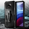Military-Style Hybrid Armor Case with Integrated Belt Clip and Kickstand for Motorola Moto G Power 2021