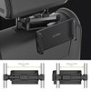 Universal Back Seat Headrest Tablet/Phone Mount Holder with 360 Degree Rotation Extendable Telescopic Arm - Black